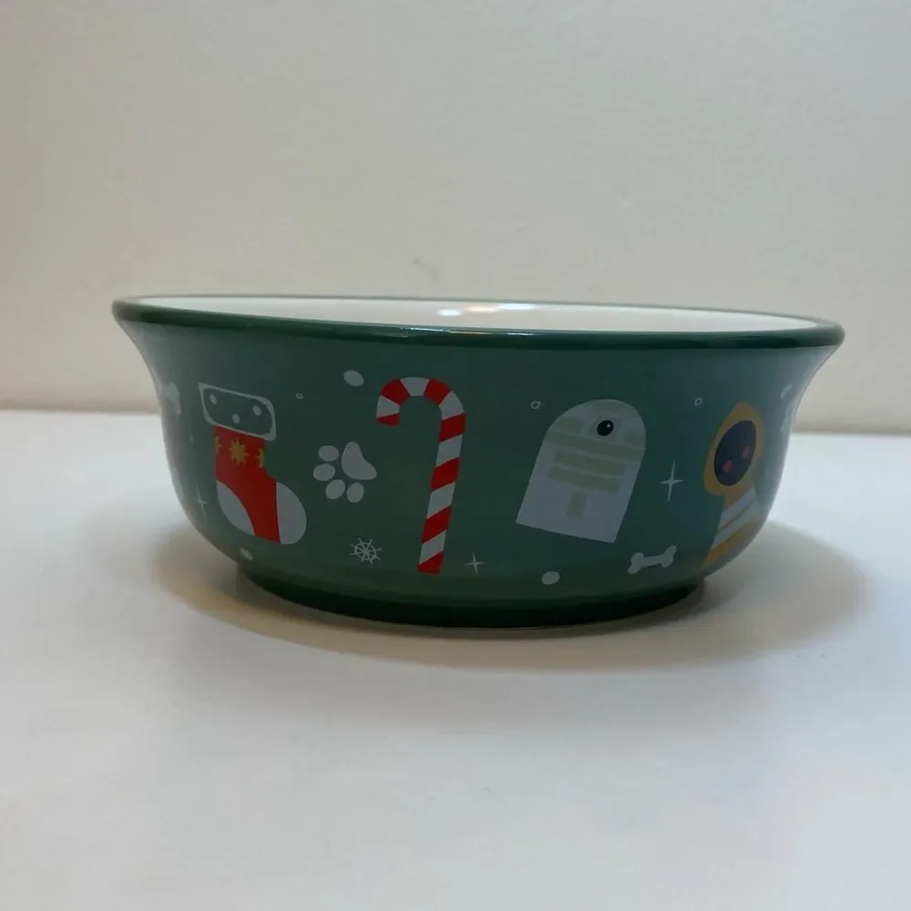 NEW Star Wars Darth Vader Merry Christmas Dog Pet Food Bowl 6”